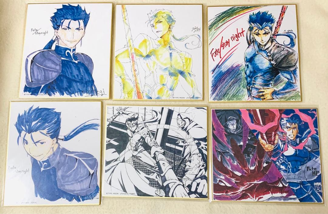 【コンプ】fate ubw HF ランサー クーフーリン ランダム複製ミニ色紙