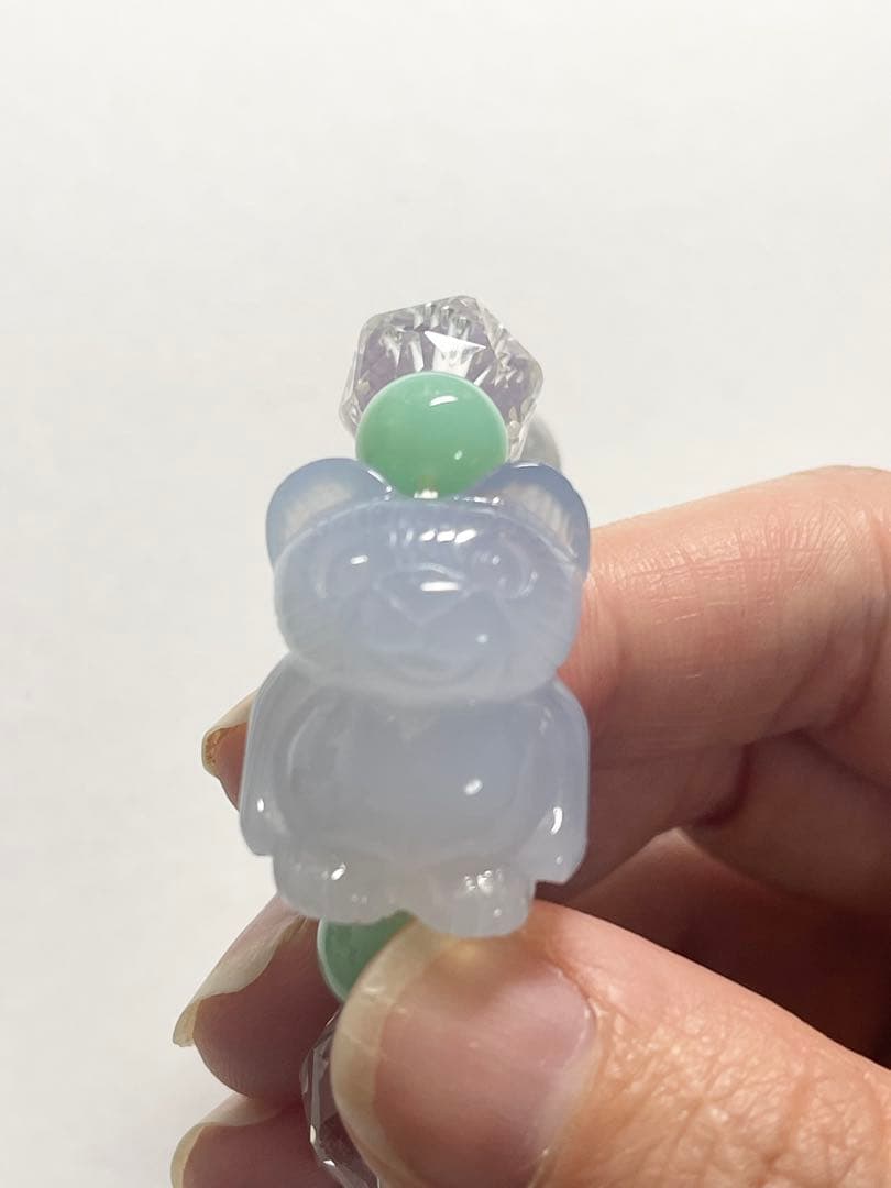 ちーはん様　くまちゃんブレスレットとまりも水晶バングル