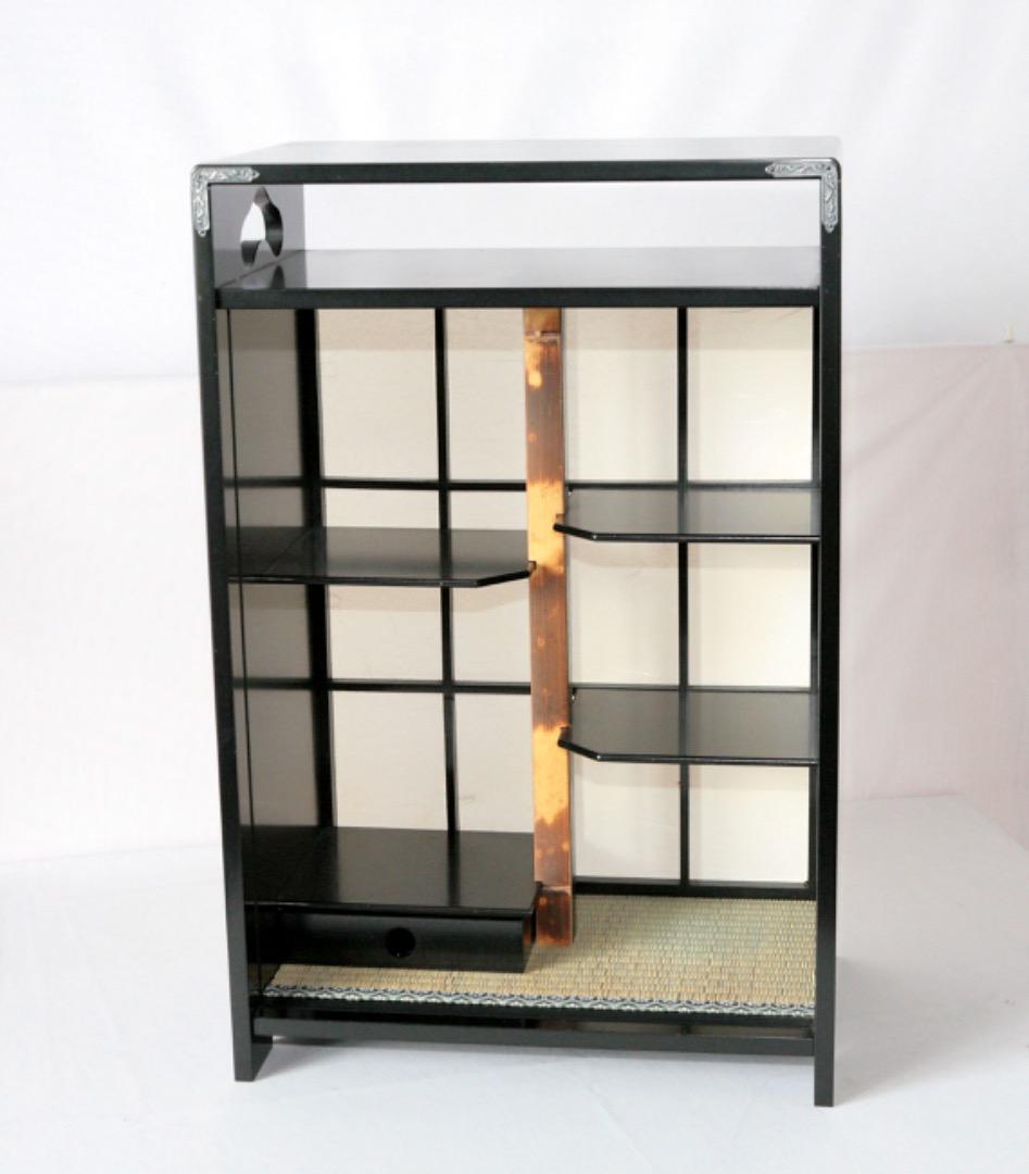 1610　春日茶棚揃（ガラス引違戸付）