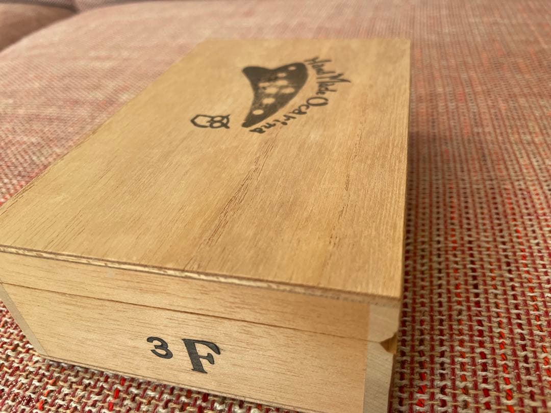 ハンドメイド オカリナ 陶器 茶色 約15cm