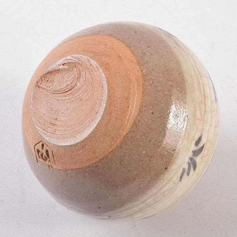 茶道具　京焼　玉欽作　文琳茶入　仕覆付　共箱　V　8347