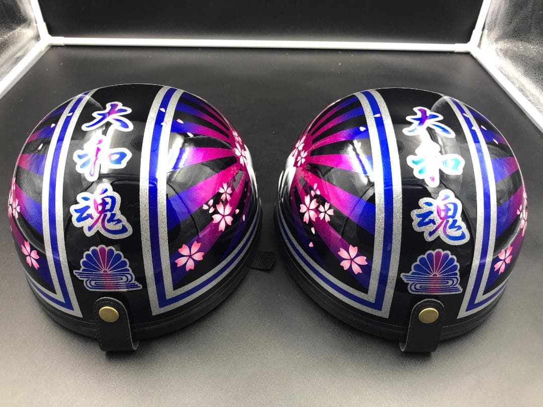 コルク半　カスタム　富士日章　マジック　ブラックピンクブルー　ラメ　桜　セット