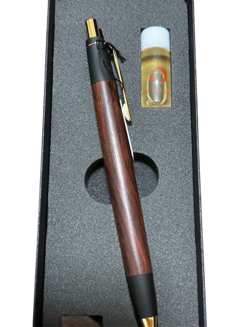 未使用　野原工芸 紅木　変わり杢シャープペンシル シャーペン