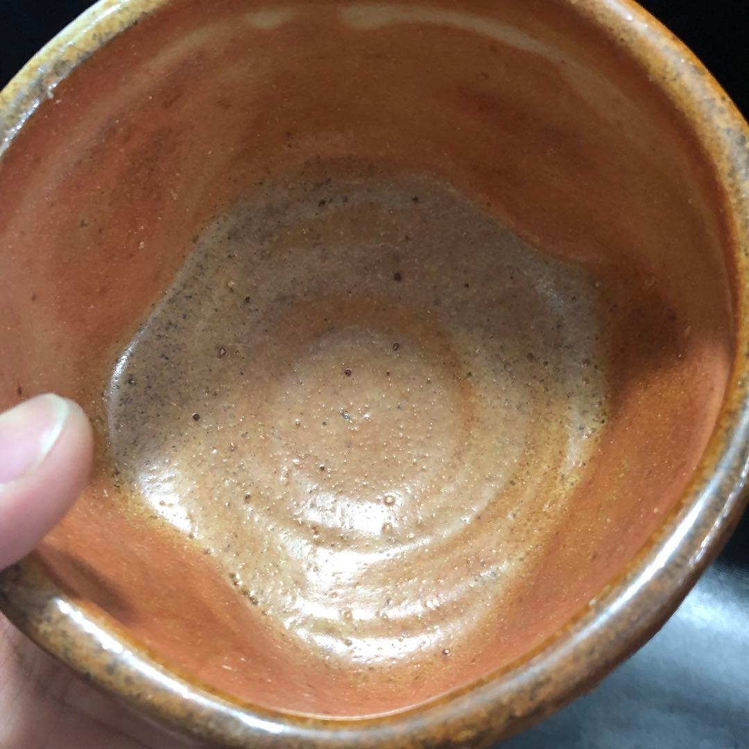 究極の美◼️蔵から複雑に隆起したかなり雰囲気の良い抹茶茶碗が出て来ました。古美術