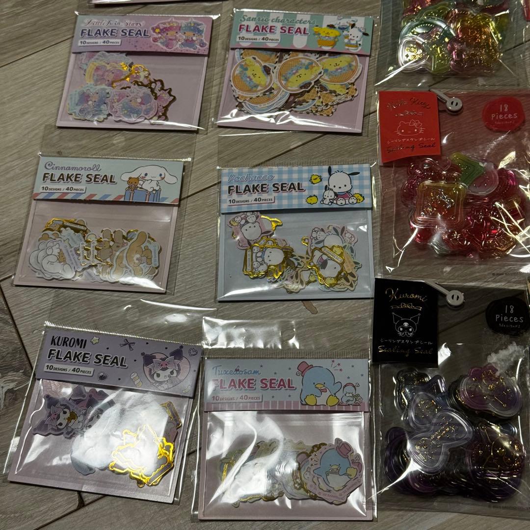 ボンボンドロップ おはじき タイル フレークシールセット まとめ売り キティ