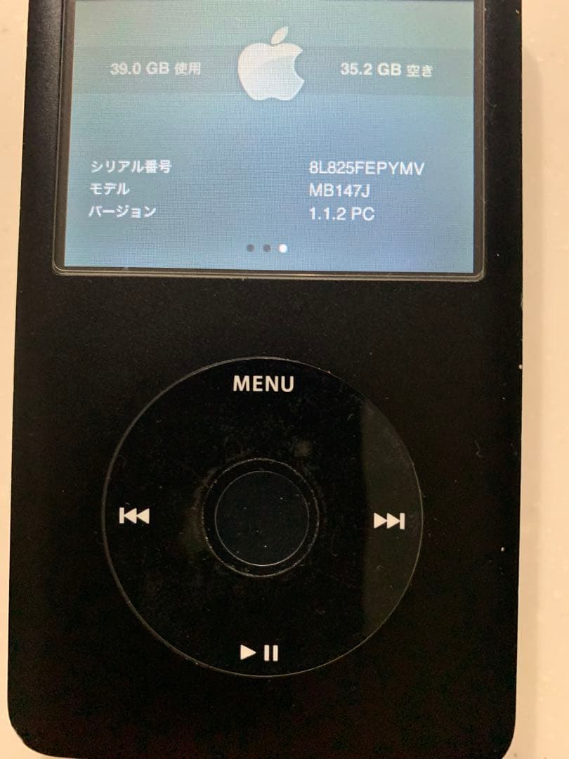 iPod classic 80GB ブラック（第6世代）【中古•動作確認済み】