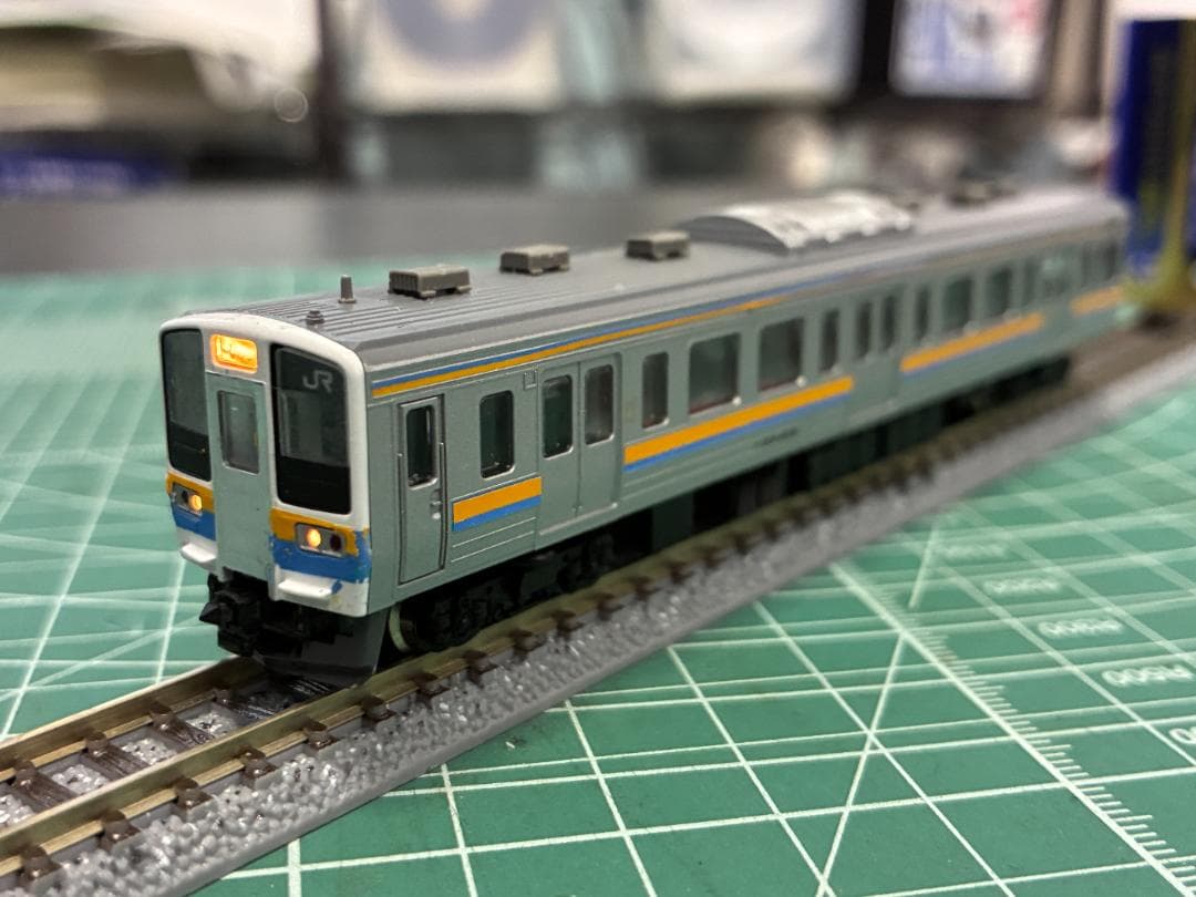 211系3000番台房総色　インレタ改造　ジャンク品扱い
