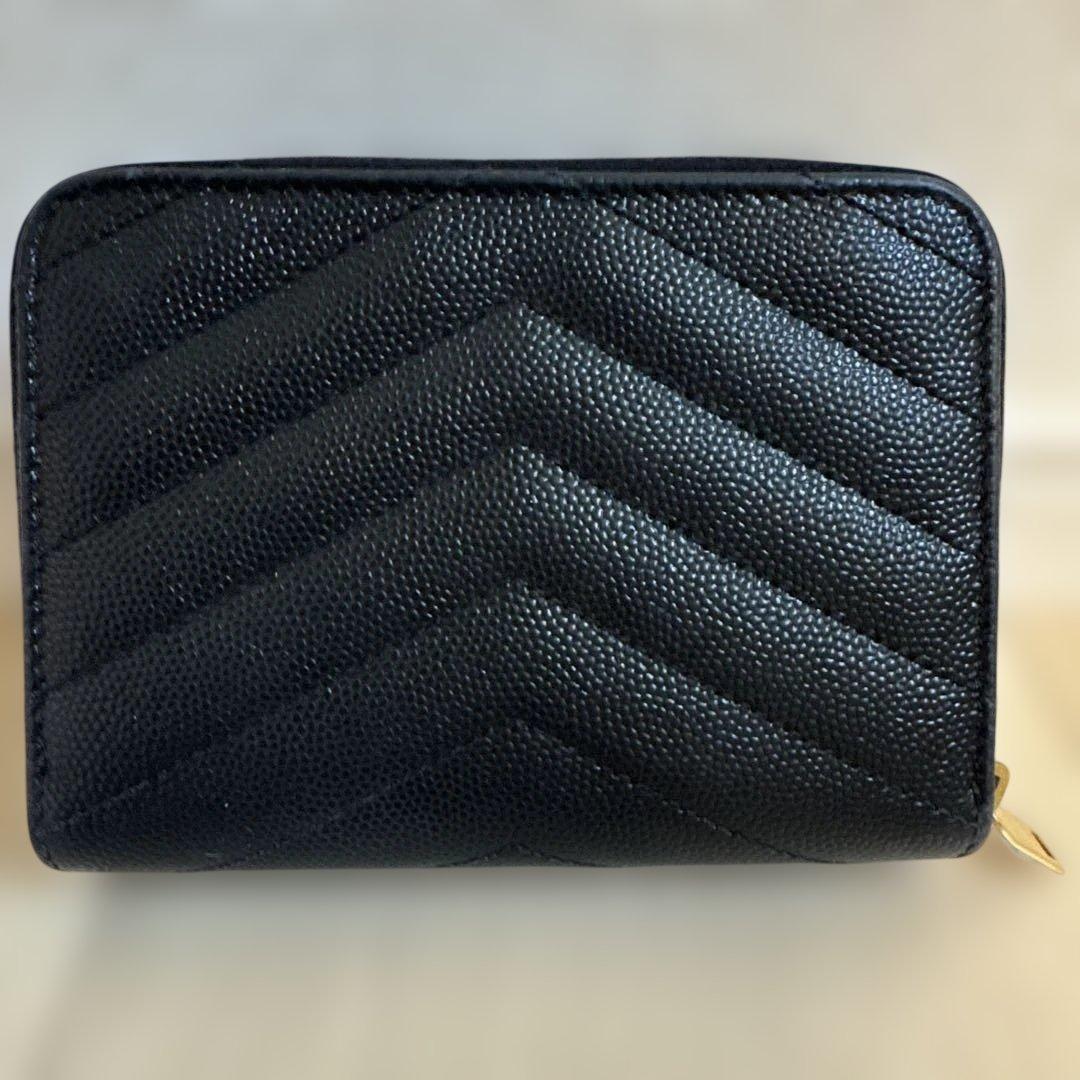 ☆まるも☆【正規品】SAINT LAURENT 二つ折り財布 使用品