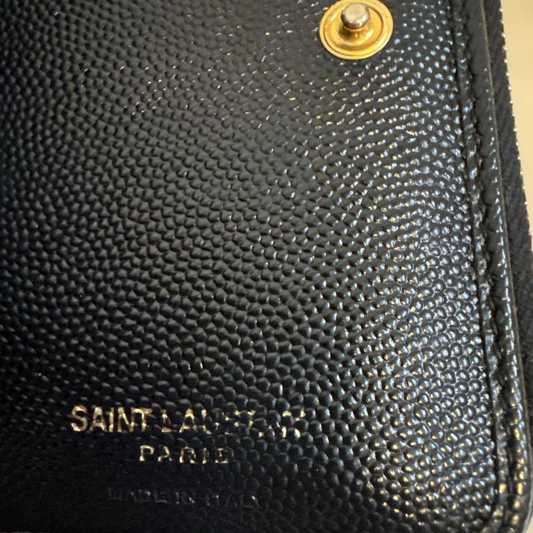 ☆まるも☆【正規品】SAINT LAURENT 二つ折り財布 使用品