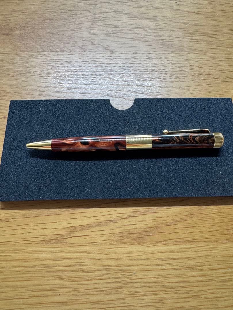 ロメオno.3 オーリックアンバー&専用レザーペンケース