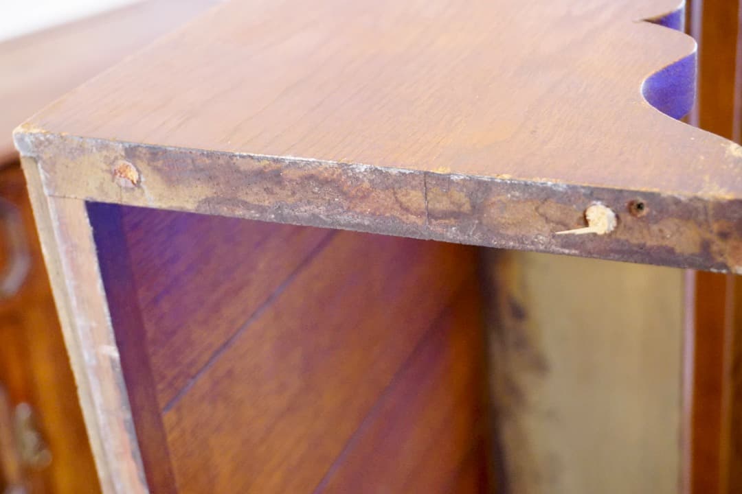 イギリス アンティーク 食器棚 カップボード H210cm