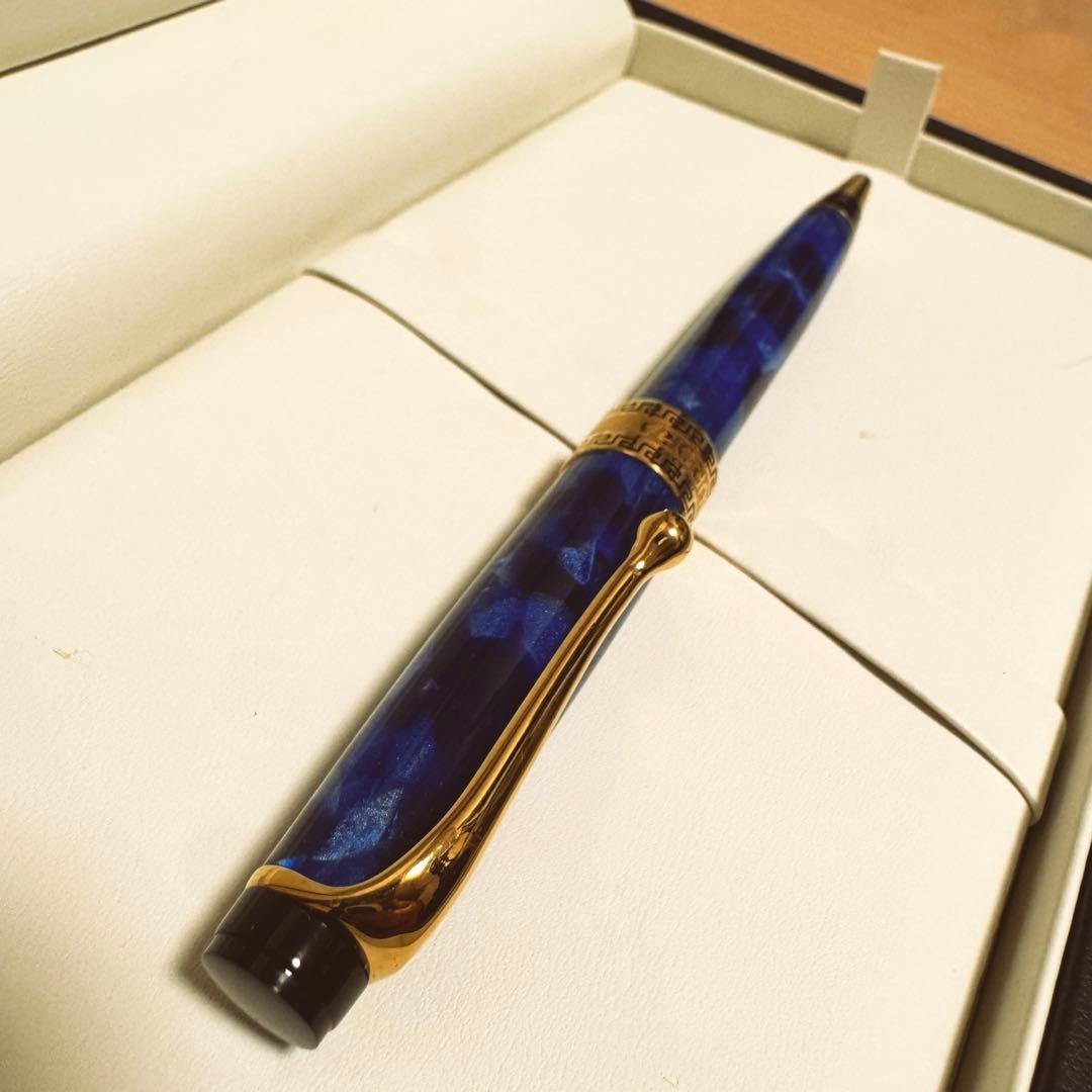 【ほぼ未使用】アウロラ　オプティマ　ボールペン　ブルーGT Aurora