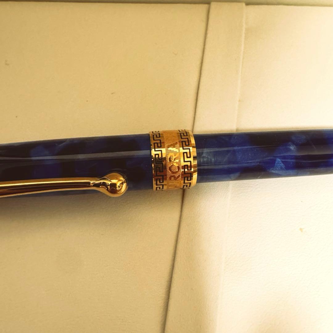 【ほぼ未使用】アウロラ　オプティマ　ボールペン　ブルーGT Aurora