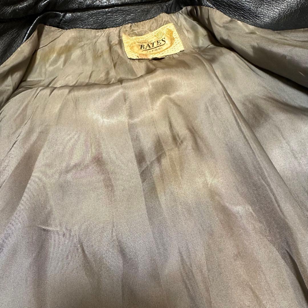 9*7様 50's BATES ブラック シングルライダースジャケット