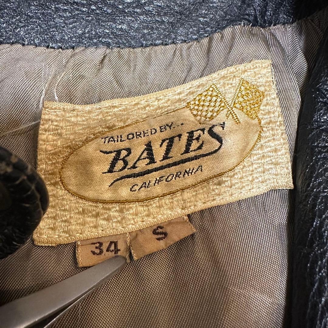 9*7様 50's BATES ブラック シングルライダースジャケット