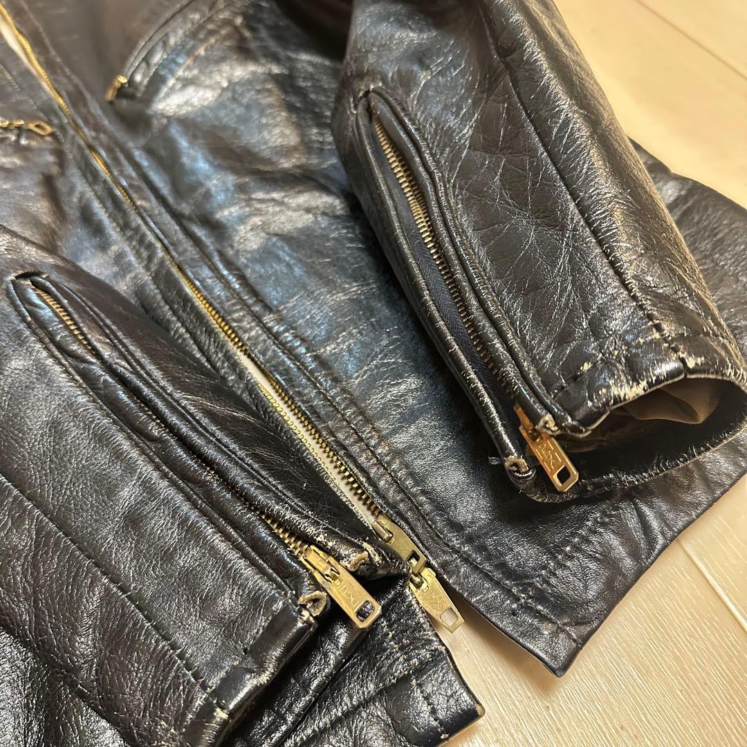 9*7様 50's BATES ブラック シングルライダースジャケット