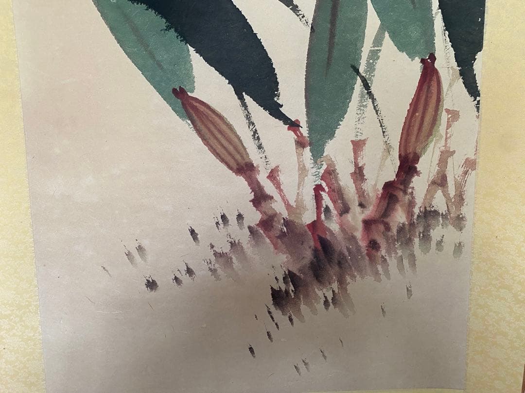 台湾画家 嶺南画派伝承者　李源海 作 水墨画　中国画