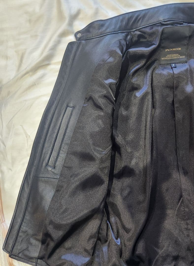 JACKROSE シングルライダース レザージャケット 羊革 ブラック Lサイズ