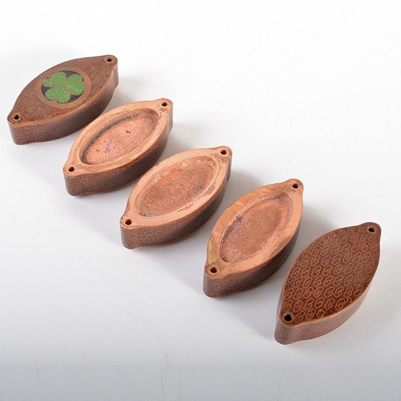 eyeknow74　時代提げ物　古七宝琺瑯彩　葵文印籠　N　6154