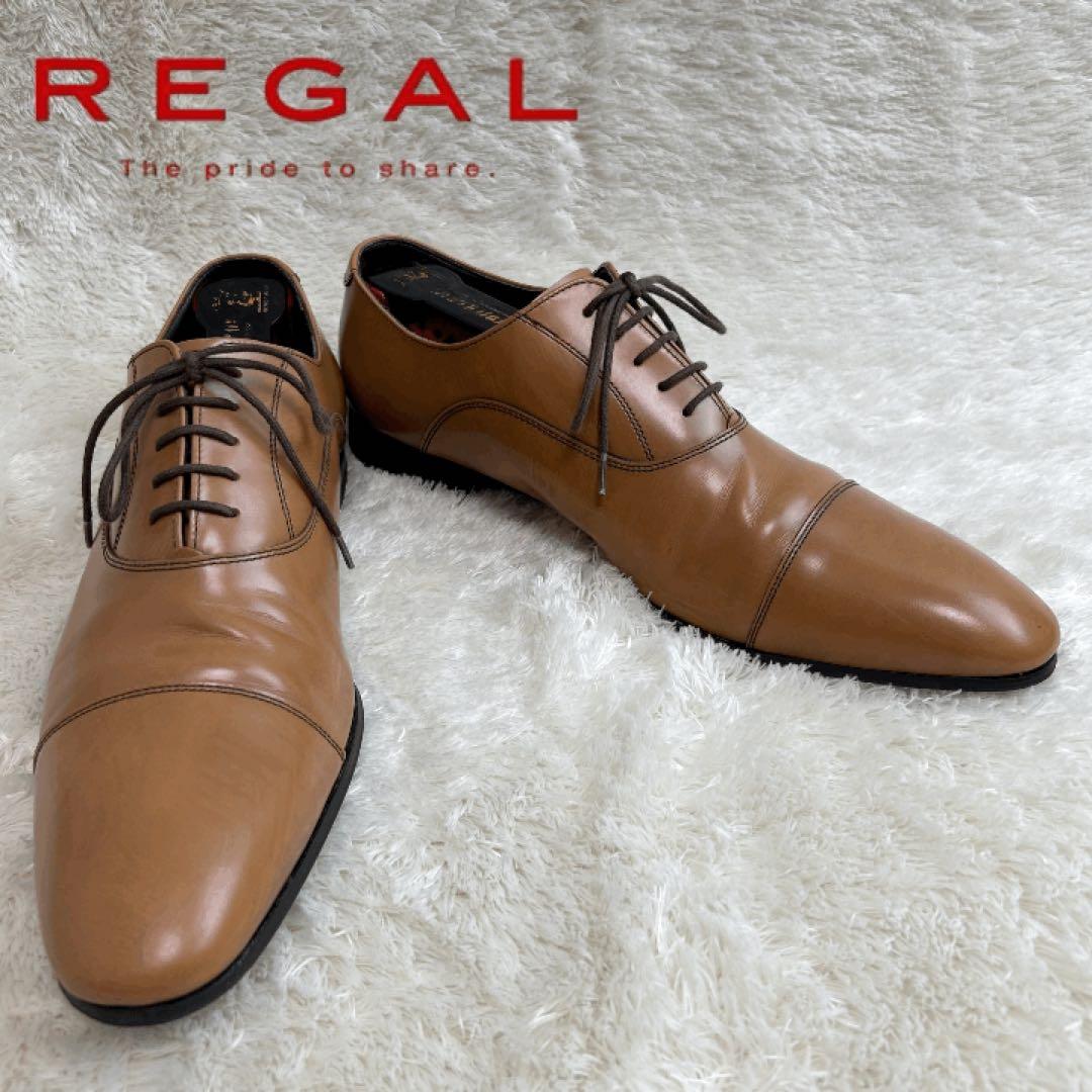 REGAL 011R ストレートチップ ブラウン 茶 25.5 レザー リーガル