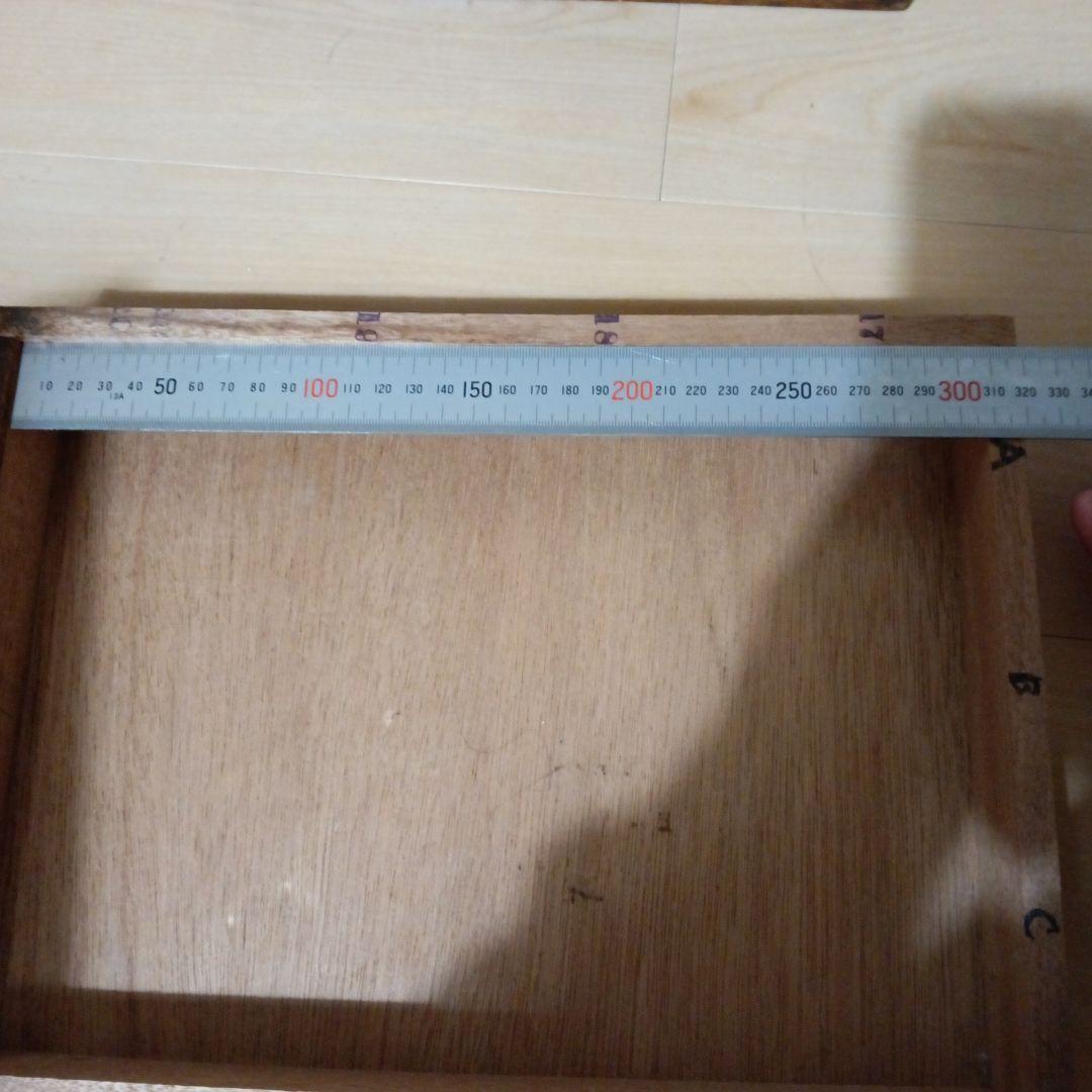 アンティーク　木製5段引き出しA4可