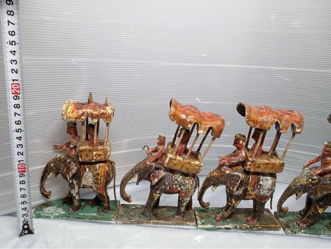 木製 郷土玩具 像と人形のセット インテリア 雑貨 アンティーク 骨董