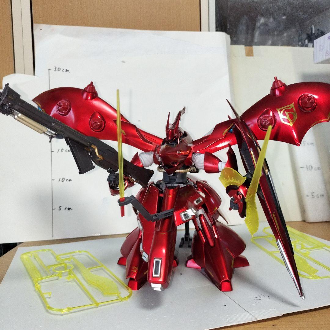 D*C様 HG 1/144 ナイチンゲール 塗装完成品 逆襲のシャア ガンプラ