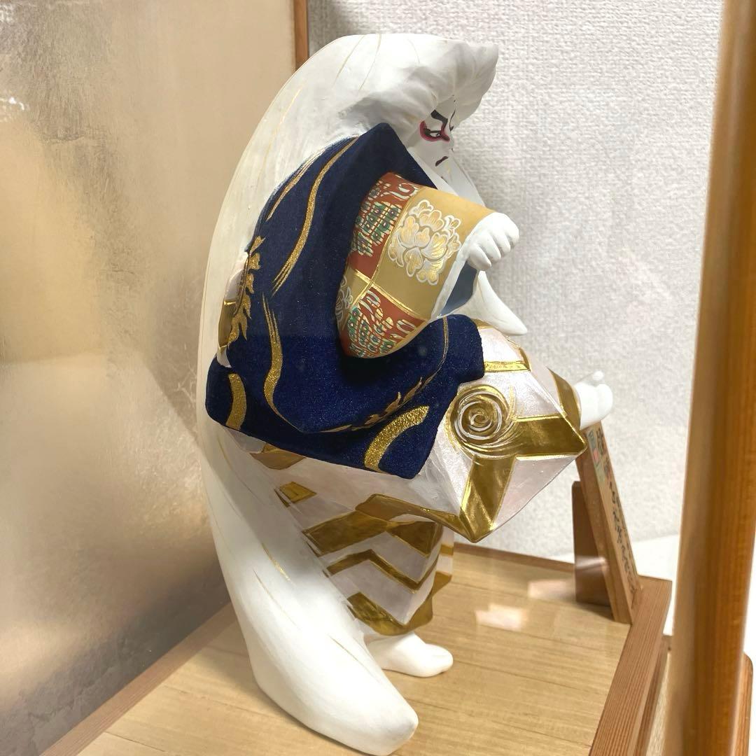 博多人形 鏡獅子 武吉國明 歌舞伎 博多人形商工業（協） 伝統工芸品 ケース付き