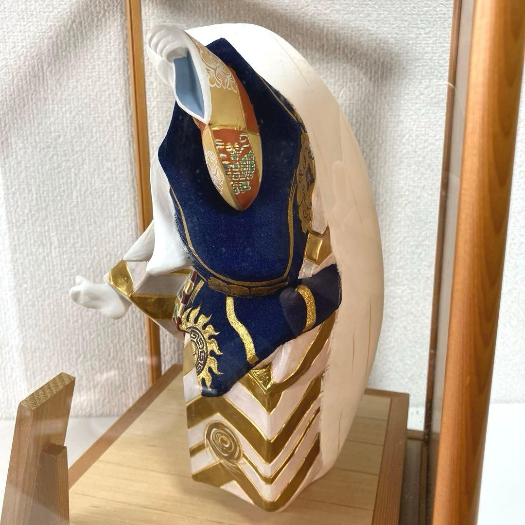 博多人形 鏡獅子 武吉國明 歌舞伎 博多人形商工業（協） 伝統工芸品 ケース付き