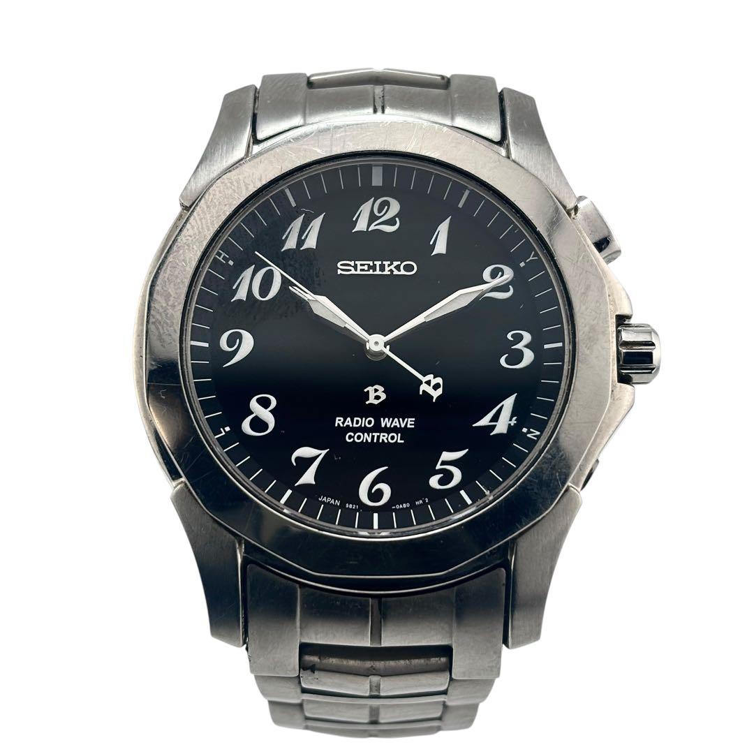 【稼働】 セイコー 腕時計 ブライツ 5B21-0AA0 ソーラー メンズ 黒