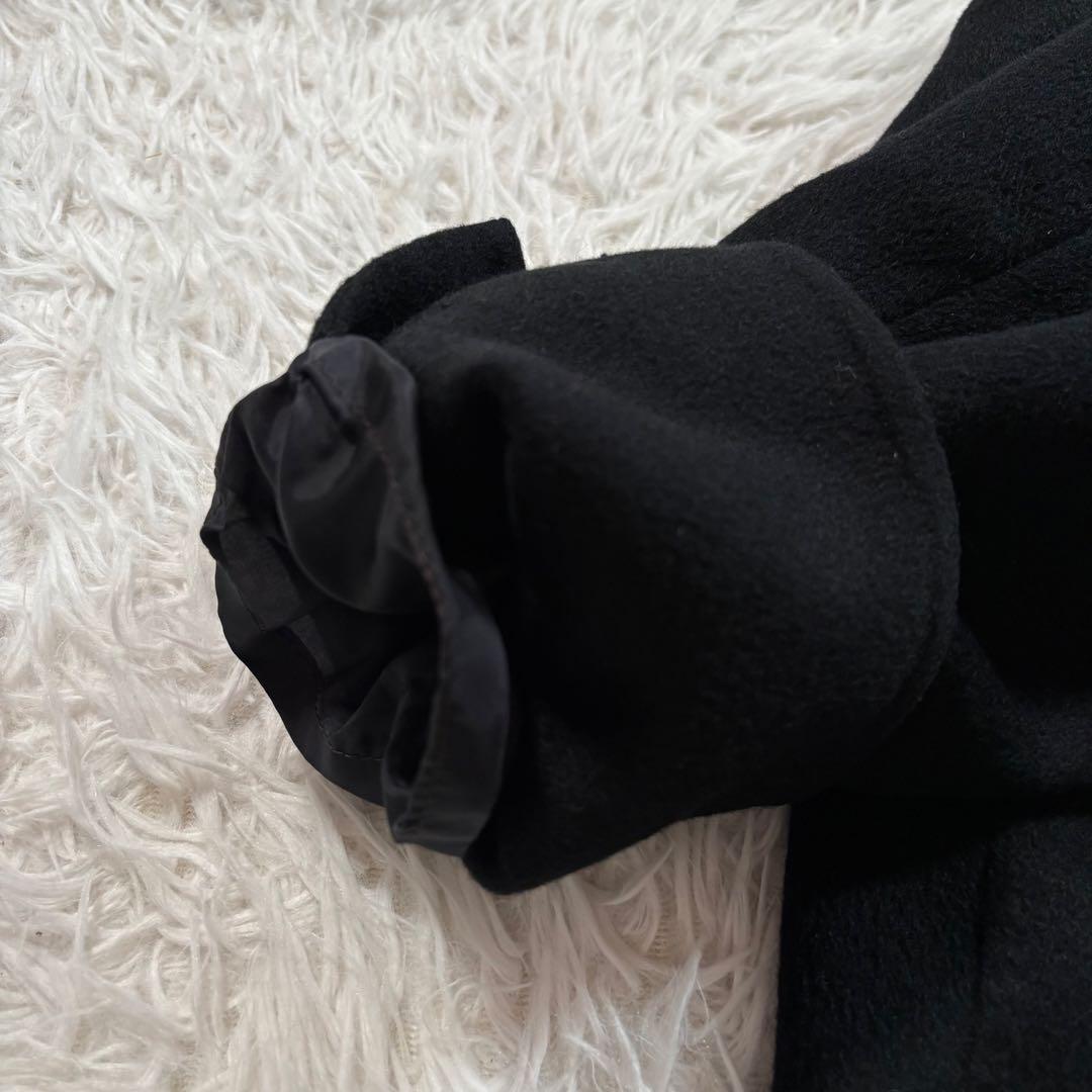 美品✨アクリス　カシミヤ100% リバー チェスター コート ダブル　ブラック