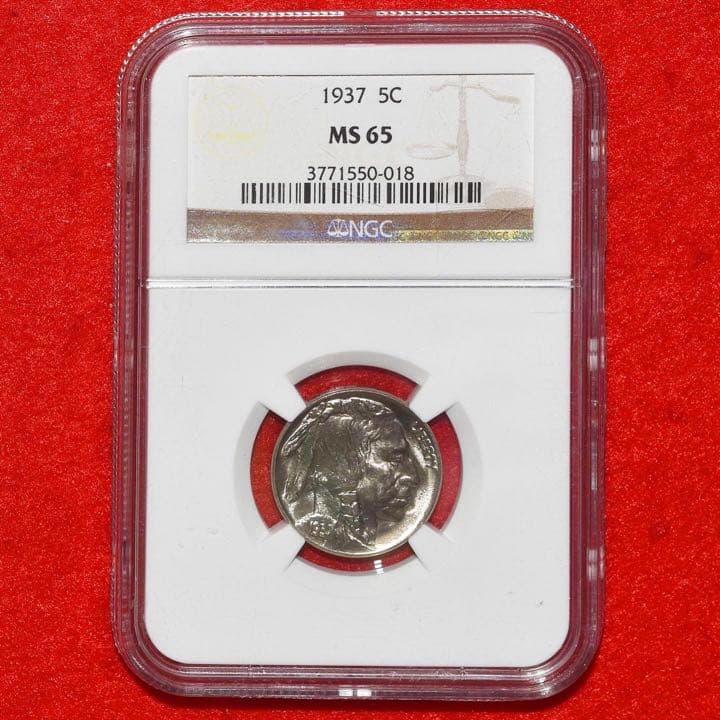 1937年アメリカ合衆国 5セント白銅貨