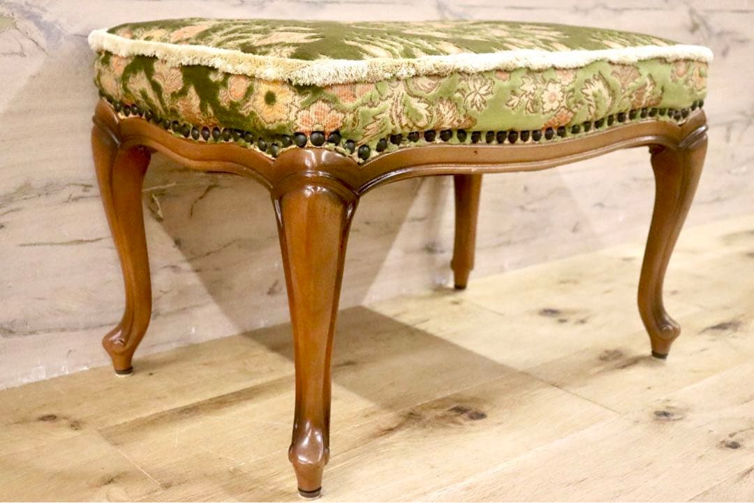 GMHK704○maruni / マルニ 孔雀 ヴィンテージ フットスツール