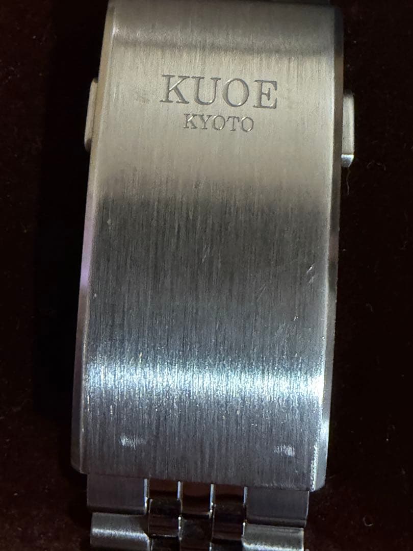 KUOE SOMBRERO 90-011 ブラック 20気圧防水 リネン文字盤