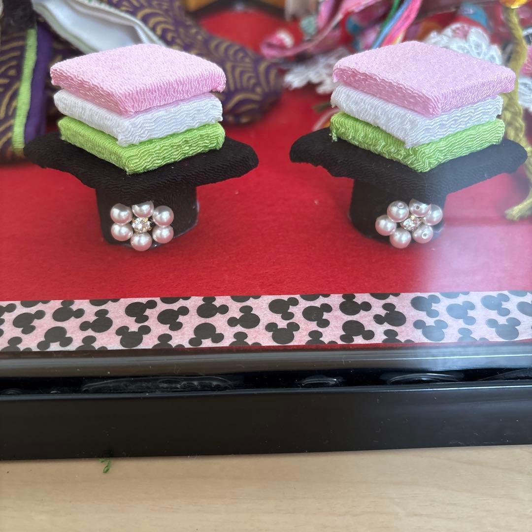 ダッフィー＆シェリーメイ　雛人形　ケース付き　ハンドメイド