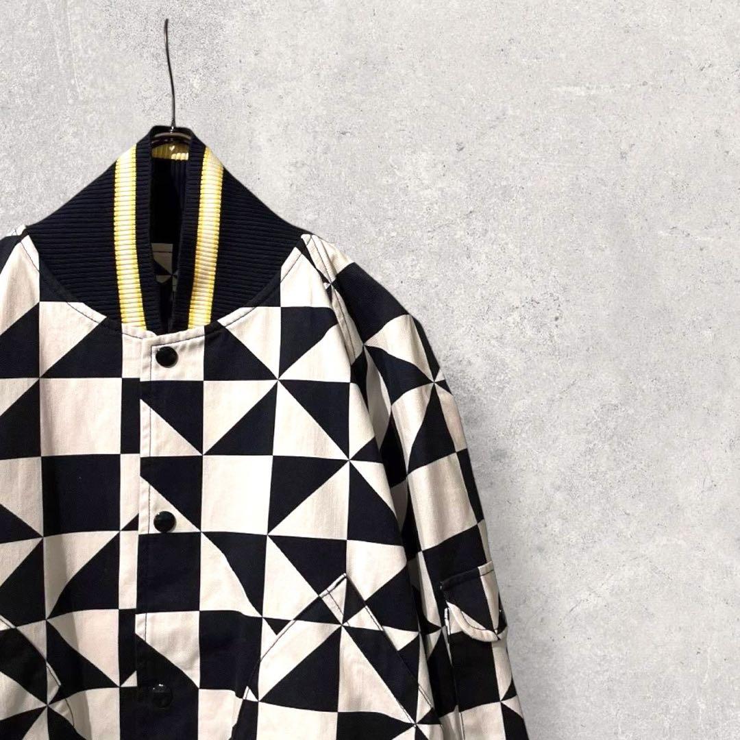 希少 22S/S IHATOV 名作 カークラブジャケット ブルゾン 幾何学模様