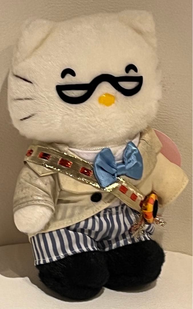 激レア　キティ パパ ぬいぐるみ　新品タグ付1999年サンリオピューロランド