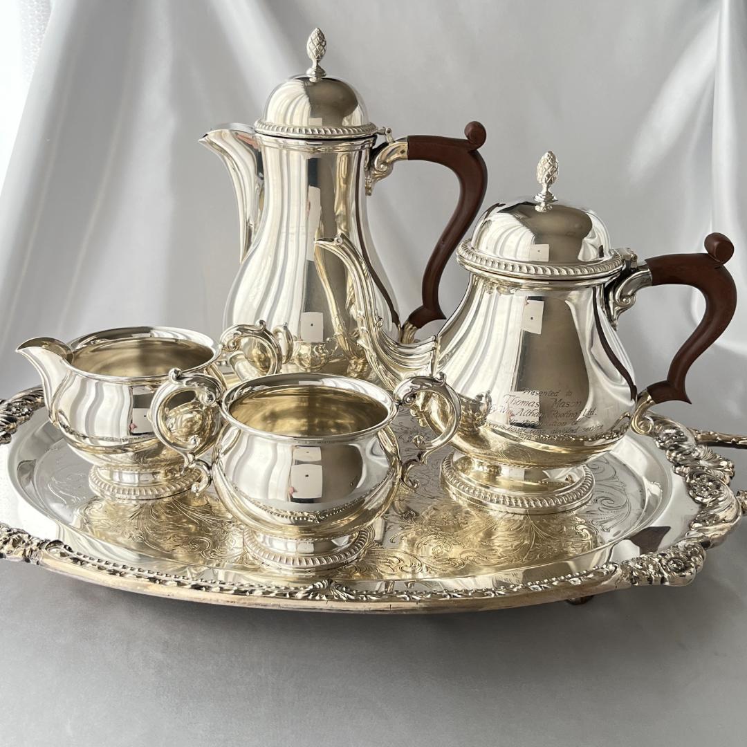 【Barker Ellis】 ビクトリアンのサービス 4点　ティーポット