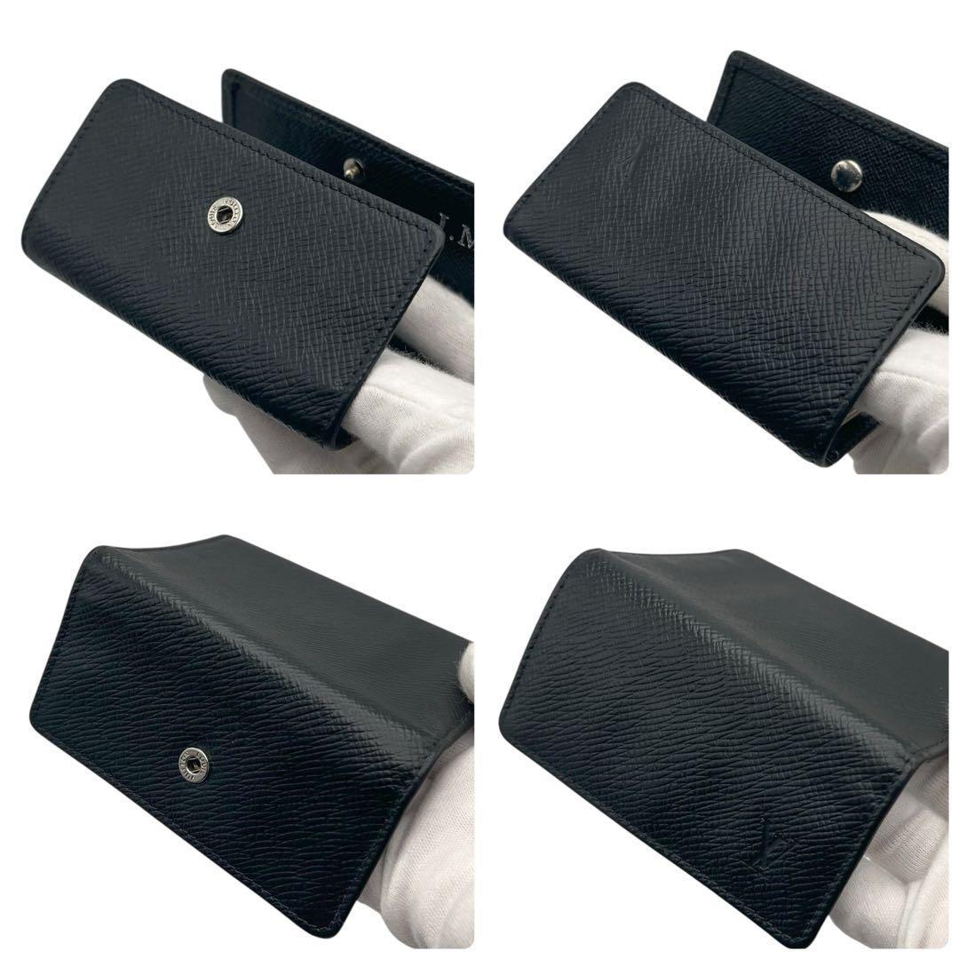 240　ルイヴィトン キーケース タイガ 黒 ミュルティクレ 鍵 6連