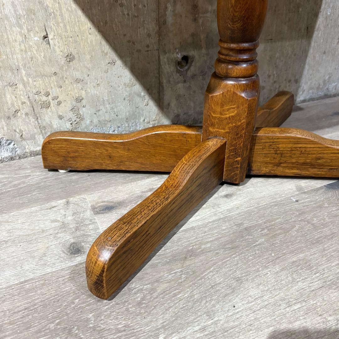 カフェテーブル　センターテーブル　オーク材　①