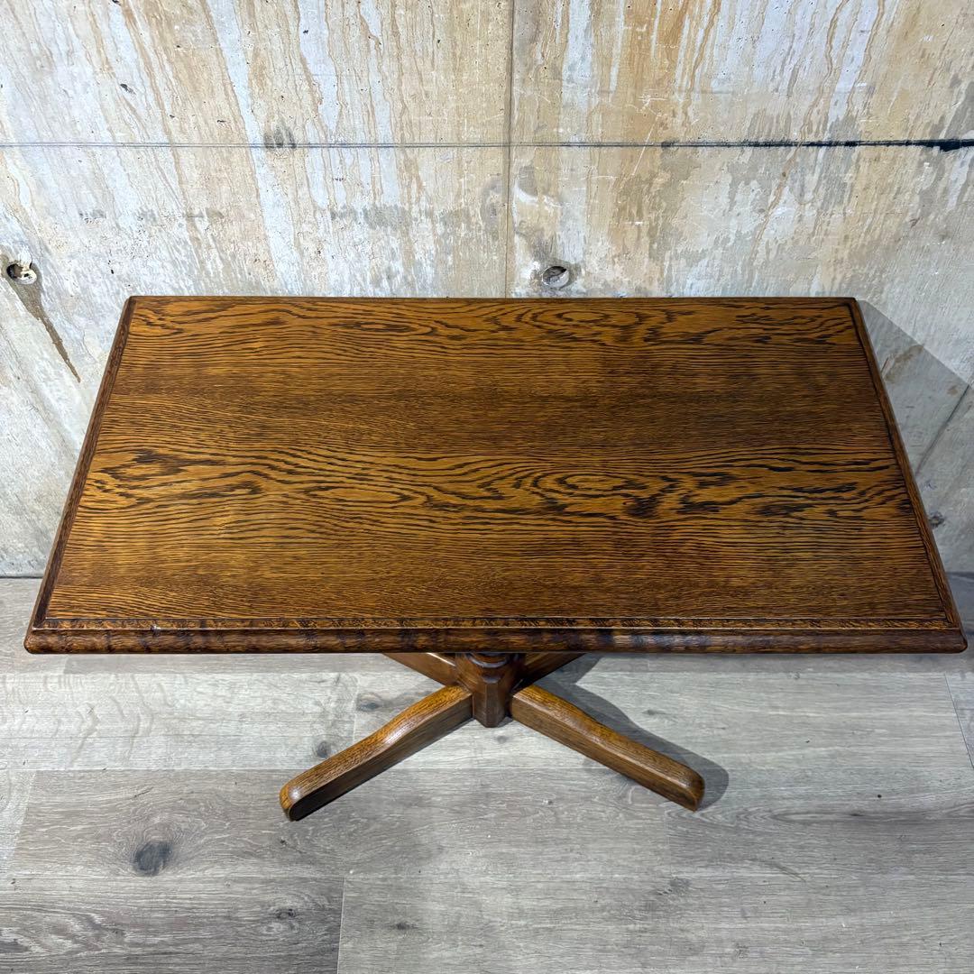 カフェテーブル　センターテーブル　オーク材　①