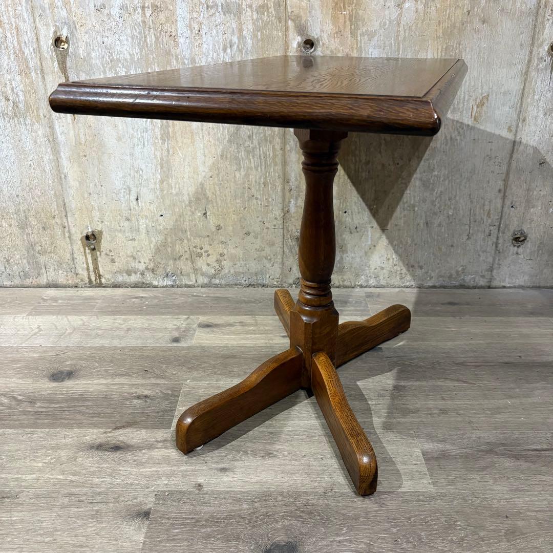 カフェテーブル　センターテーブル　オーク材　①