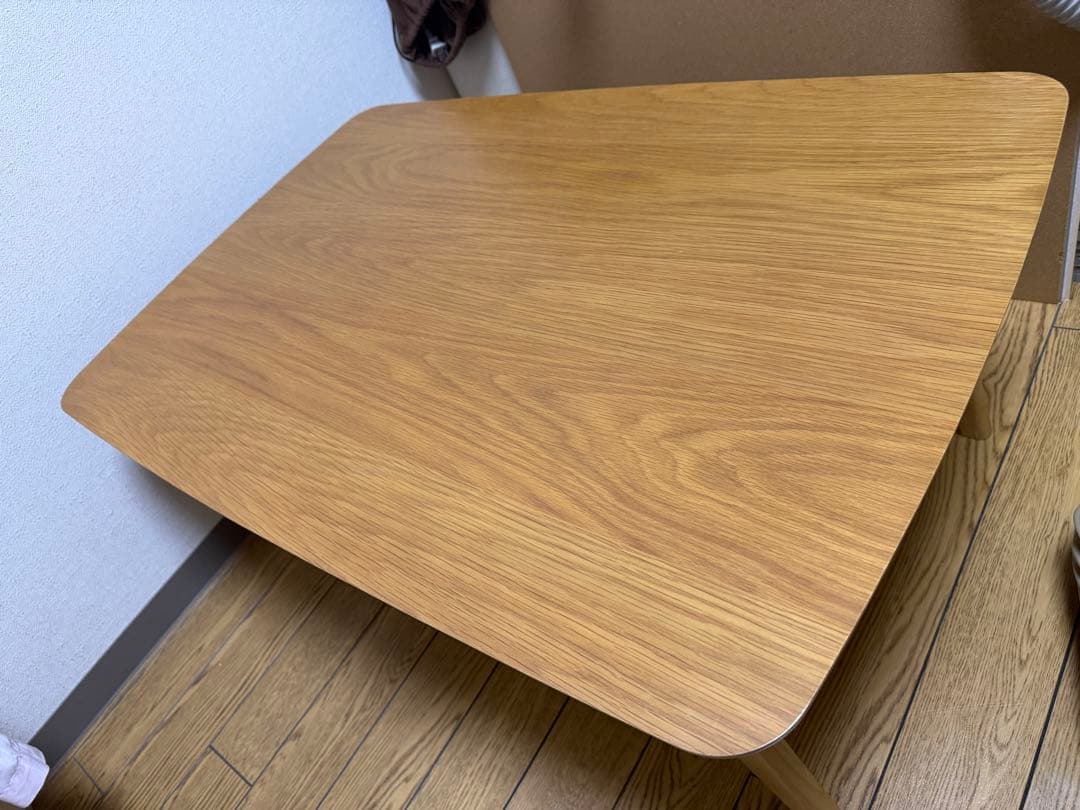 オーク材 北欧風 こたつテーブル 90cm × 60cm パーソナル コンパクト