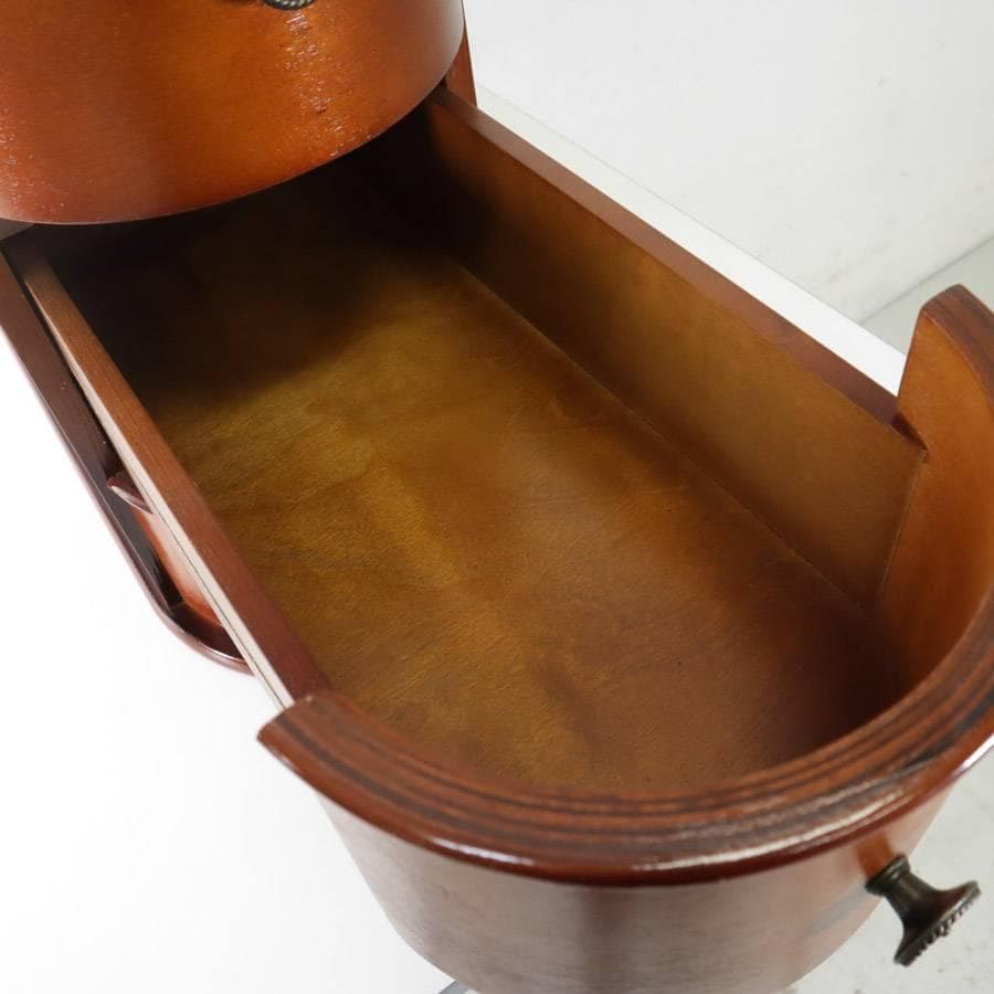 値下アメリカ Tribesigns ベッドサイドテーブル オーク材 アンティー