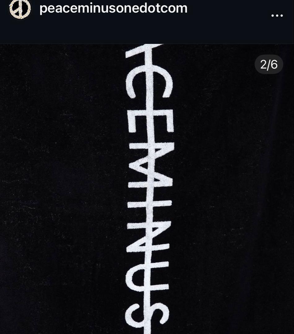 タオル peaceminusone BEACH TOWEL #1 BLACK