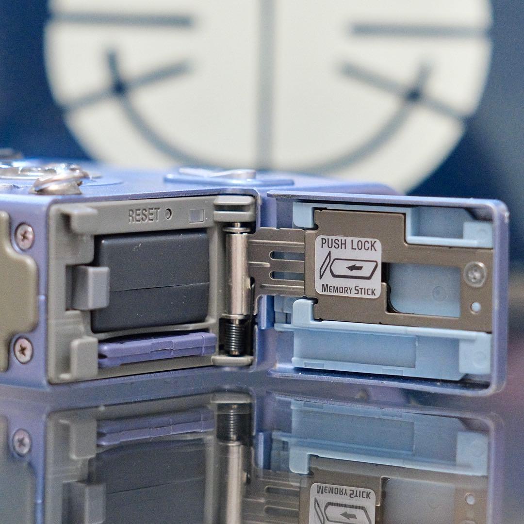 ！希少！動作品 平成レトロ Y2K SONY DSC-F77A ブルー 海外仕様