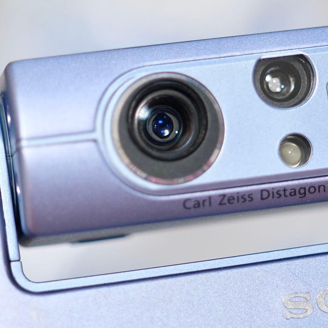！希少！動作品 平成レトロ Y2K SONY DSC-F77A ブルー 海外仕様