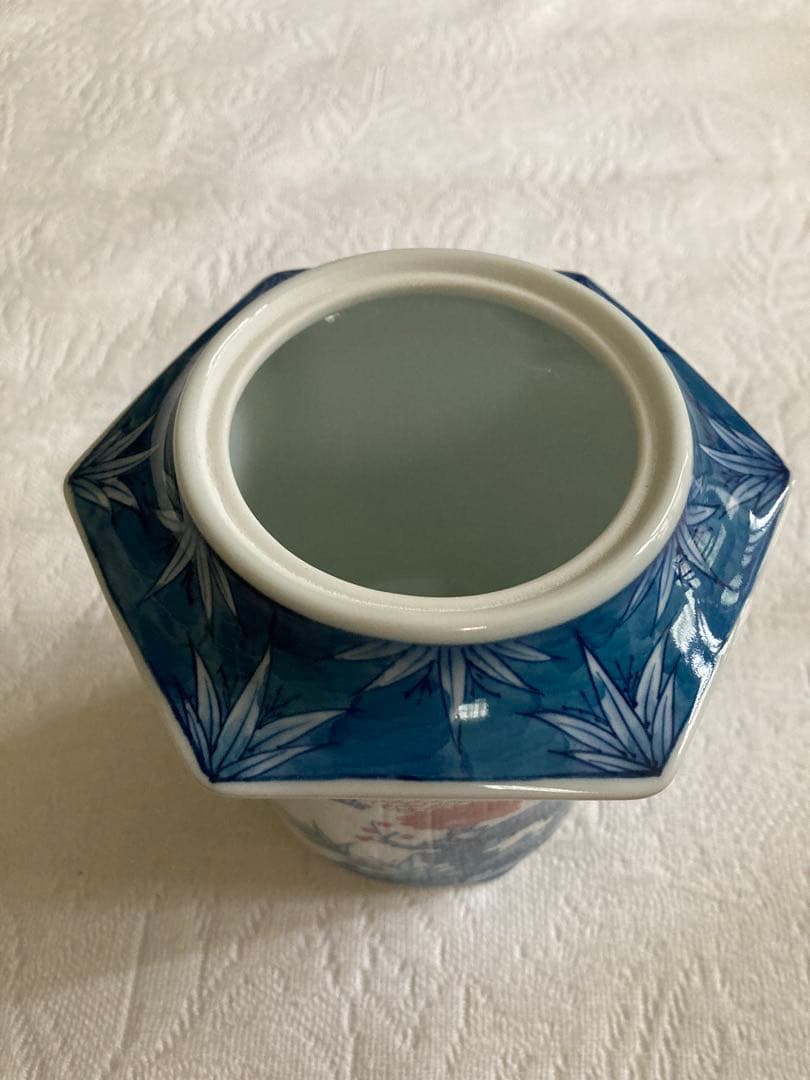 香炉　魯山　色鍋島焼　新品