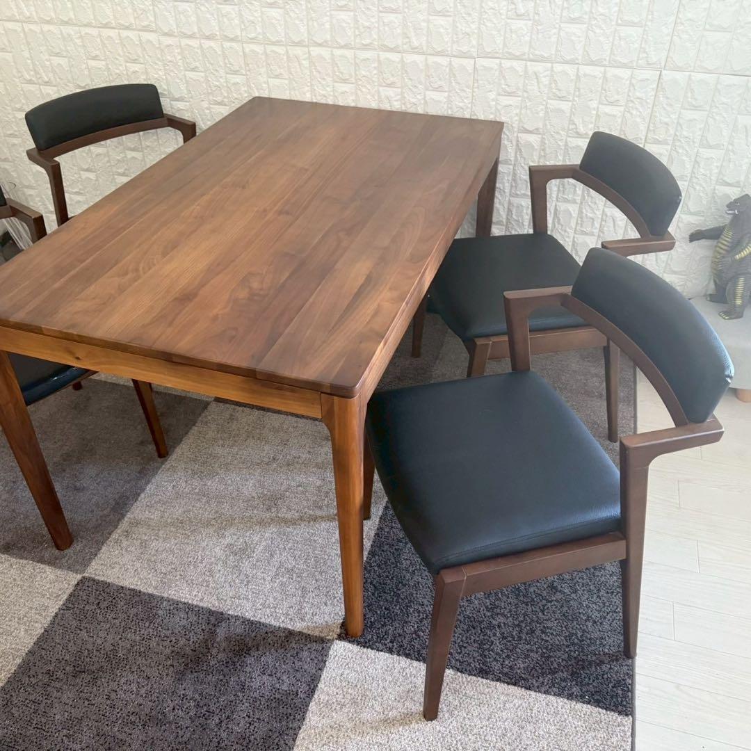 都内23区配送無料✨4人掛けダイニングテーブルセット　家具の大丸