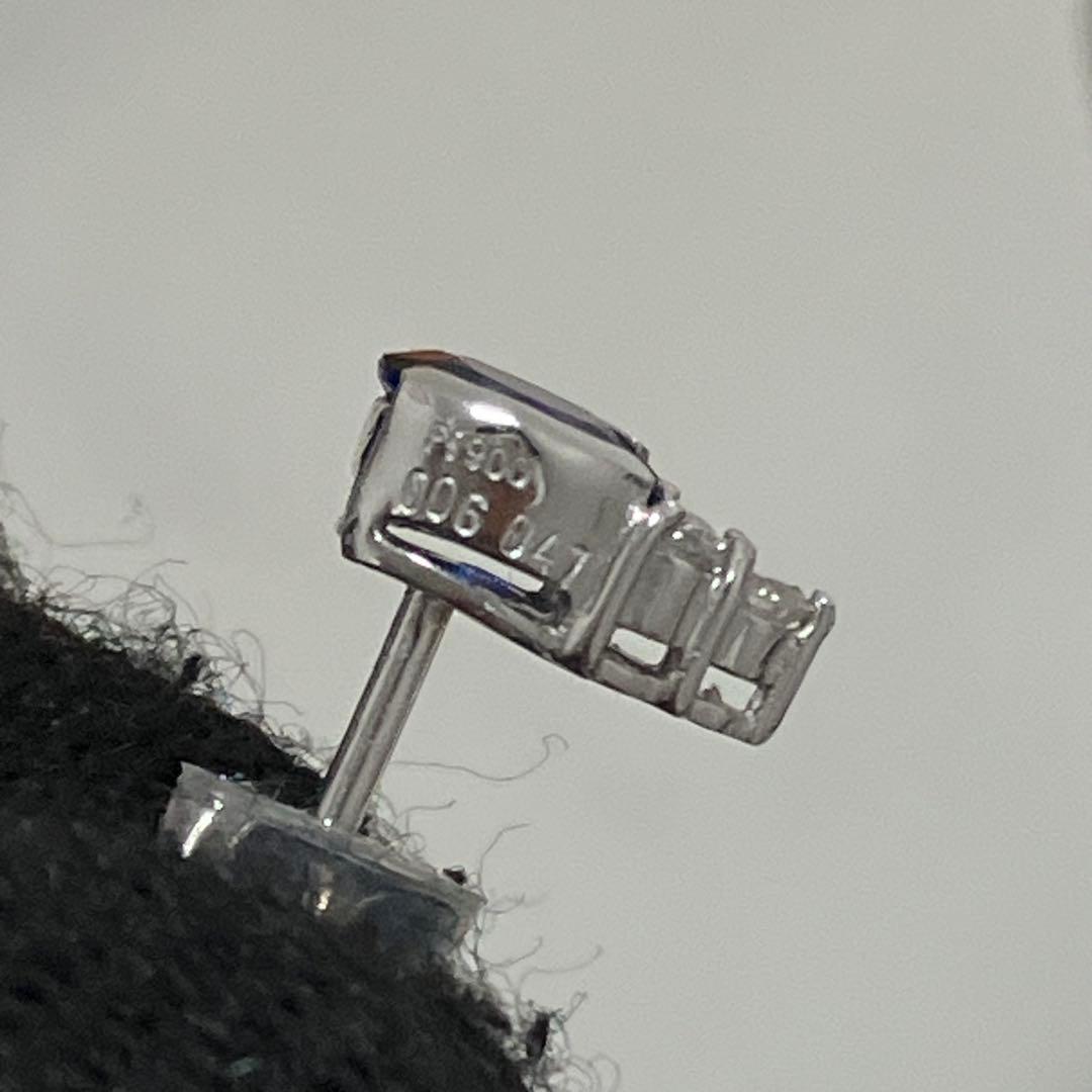 Pt900✨サファイア　ピアス　ダイヤモンド